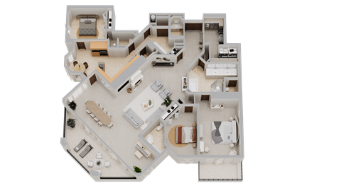 a floor plan of a house